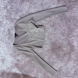 Forever 21 Olive Green Long Sleeve Top